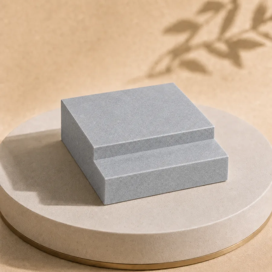 Bijoliya stone frame profile close-up — concept render